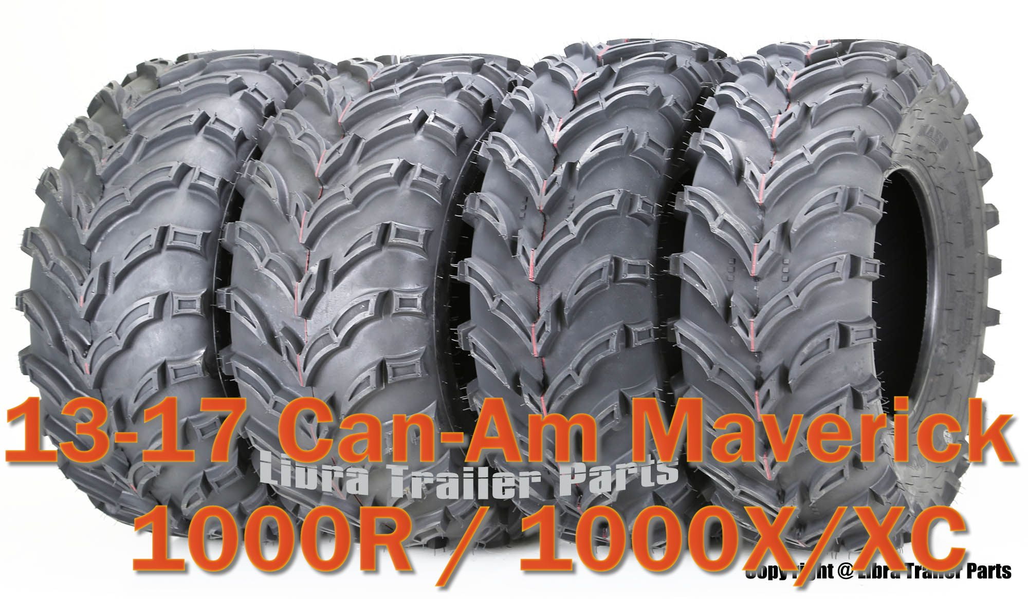 1317 CanAm Maverick 1000R/ 1000X/XC ATV Tire Set 27x912 & 27x1112