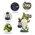 thumbnail image 5 of Flocking Gnome Solar Garden Statues Outdoor Decor Flocked Gnome with Solar Lantern Figurine Dwarfs Jardim Yard Ornaments, 5 of 7