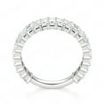 thumbnail image 2 of 14.00 TCW Emerald Cut Half Eternity Wedding Ring 925 Silver, 2 of 5
