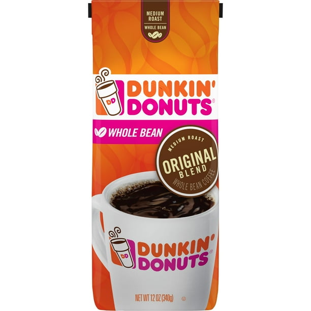 Dunkin' Donuts Original Blend Whole Bean Coffee, Medium