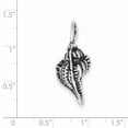 thumbnail image 2 of Sterling Silver Polished & Antiqued Conch Shell Pendant QC4922, 2 of 2