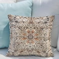 thumbnail image 6 of Boho Throw Pillow Covers 18x18 inch Set of 2 Ethnic Floral Short Plush Square Cushion Cover Standard Pillowcase for Men Women Home Decorative Sofa Armchair Bedroom Livingroom, 6 of 7
