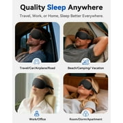 3D Weighted Eye Mask | Memory Foam Sleep Mask for Women & Men | 100% Blackout | Adjustable Straps | Travel Essentials