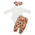 thumbnail image 2 of Baby Girls My First Thanksgiving Outfit Clothes Layette Set (6M, Off White), 2 of 5