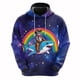 thumbnail image 3 of Sudadera con capucha con estampado 3D de gato arcoíris y galaxia para hombre, ropa con diseño de dibujos animados, sudaderas de gatos, ropa de calle masculina de hip hop, sudadera con capucha con taco, 3 of 5