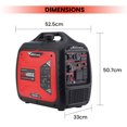 thumbnail image 3 of Maxpeedingrods 4800 Watt Portable Inverter Generator, Electric-Start, Gas Powered, Ideal for Patio, Camping, RV, Home Backup, 3 of 8