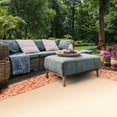 thumbnail image 4 of Safavieh Courtyard Regent Oriental Indoor/Outdoor Area Rug, Natural/Terracotta, 2' x 3'7", 4 of 14