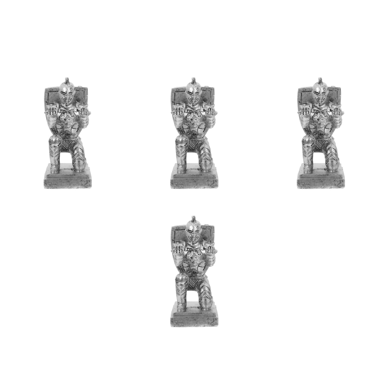 4pcs Executive Knight Shape Pen Holder Desk Organizer Accessories Desk Decoration Pen Stand For Office And Home Stationery Decor