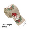 thumbnail image 4 of Snowman Ribbon Wired Christmas twine Ribbon 2 m Snowman Buffalo Check Cardinal Christmas ribbon, Christmas tree, bow, gift basket, gift wrap and home decor, 4 of 5
