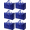 Blue, variant on 6 Pack Moving Bags Heavy Duty, Extra Large Moving Bags, Moving Supplies, Storage Bags with Handles and Zippers, Waterproof Totes for Storage Space Saving Packaging Shipping and Travel(Clear)
