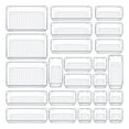 thumbnail image 3 of jifeng 25 Pieces Drawer Organizers Set Cutlery Stationery Boxes for Sundries Office, 3 of 7