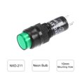 thumbnail image 4 of Indicator Lights  220V, NXD-211 Green , Flush Panel Mount 2/5" 10mm, 10Pcs, 4 of 4