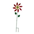 thumbnail image 4 of simhoa Outdoor Wind with Stake Flower Garden Stake Crafts 360 degree Rotating Metal Windmill Yard Art for Backyard Home Decoration red, 4 of 9