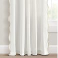 thumbnail image 4 of Par de cortinas de ventana con decoración exuberante, estilo costero y elegante, 52 x 84 cm, 4 of 7