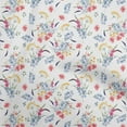 thumbnail image 1 of oneOone Cotton Jersey White Fabric Florals Fabric For Sewing Printed Craft Fabric By The Yard 58 Inch Wide, 1 of 4