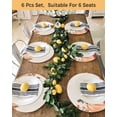 thumbnail image 4 of 13 Inch Round Placemats Set of 6, Orange Fall Pumpkins Non Slip Heat Insulation PP Table Mats, Thanksgiving Maple Leaf Botanical Rustic Washable Place Mats for Kitchen Dining Party Table Decor, 4 of 7