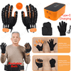 Robotic Rehabilitation Gloves, Finger and Hand Function Rehabilitation Robot Gloves, Hand Strengthener Stroke Recovery Equipment with Mirror Glove, Left+Right Hand, L
