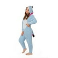 thumbnail image 1 of Disney Winnie l'Ourson Adulte Eeyore Sherpa Costume de Cosplay Combinaison Pyjama TG, 1 of 2