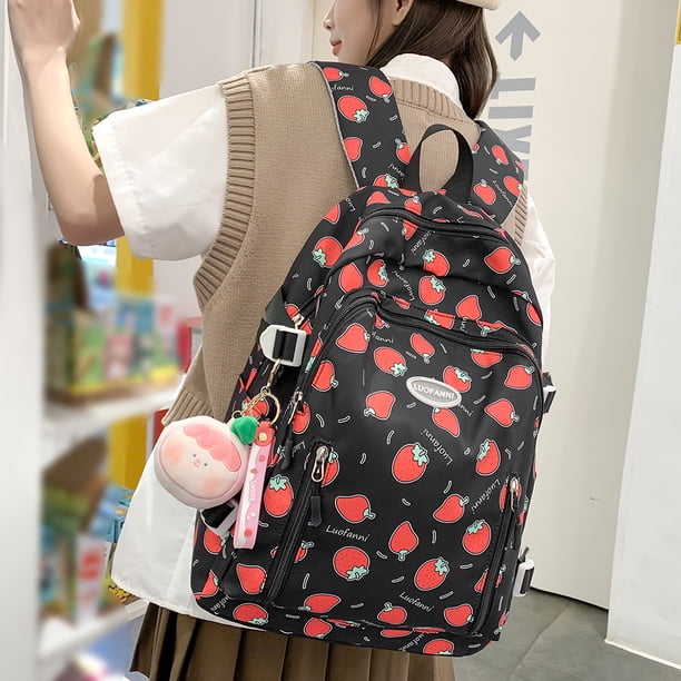 Mochila Kawaii para mujer, mochila de moda para mujer y adolescente, mochila para estudiante medio