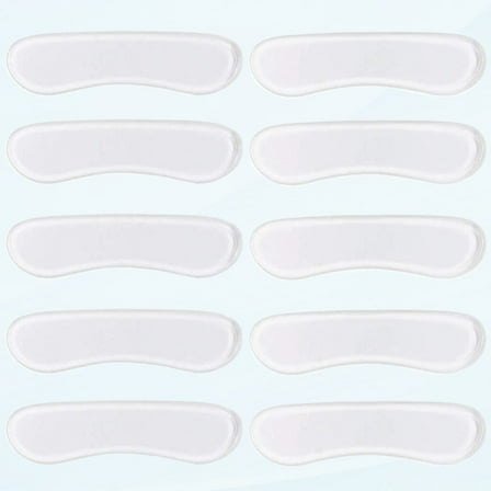 12 Pairs Clear Silicone Heel Inserts Shoe Cushion Pads for Men's and Women's Flat Shoes, Oversized Shoes, Improved Shoe Fit and Comfort