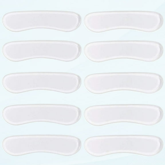 12 Pairs Clear Silicone Heel Inserts Shoe Cushion Pads for Men's and Women's Flat Shoes, Oversized Shoes, Improved Shoe Fit and Comfort