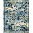 thumbnail image 2 of Rugs.com Fleur Collection Rug – 8' x 10' Blue Medium-Pile Rug Perfect For Living Rooms, Large Dining Rooms, Open Floorplans, 2 of 9