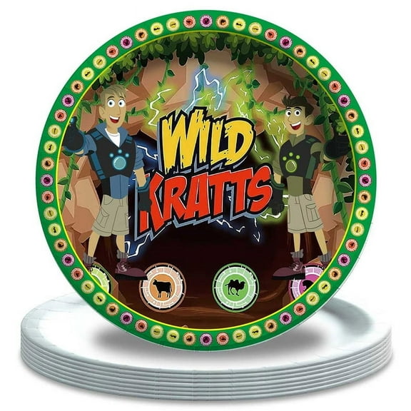 Wild Kratts Plates Decorations Tableware Party Supplies Birthday Disposable Dinnerware