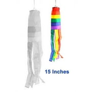 Pride Shack - 15 Inch - Rainbow Windsock Gay Pride Flag - Outdoor Pride Flag Med