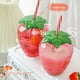 thumbnail image 4 of DQrwqpou 6 Vasos para 500 Ml Con Recuerdos Fiesta Con Pajita (3 Piñas + 3 Fresas), 4 of 9