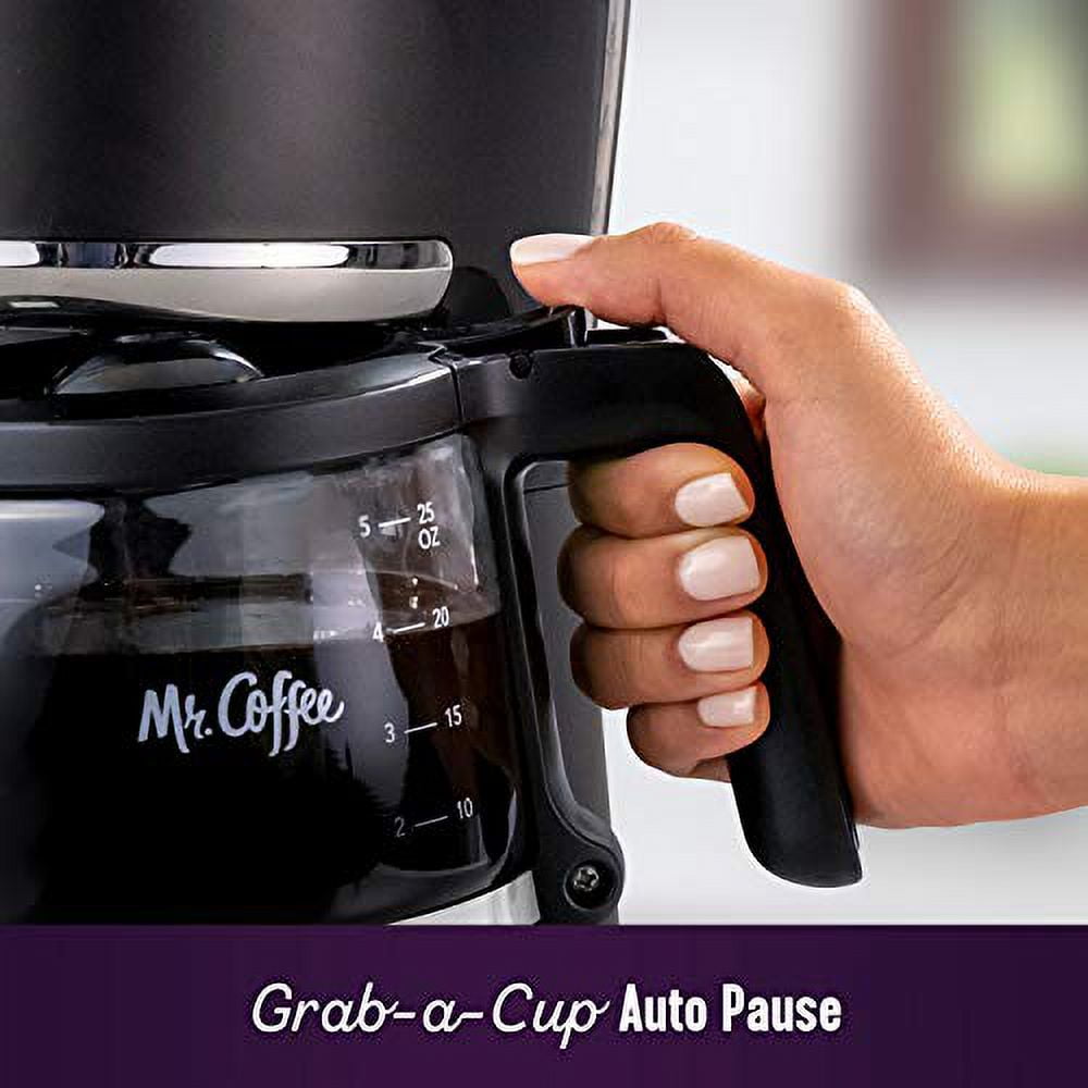 Mr. Coffee Programmable Black 5-Cup Drip Coffee Maker