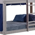thumbnail image 2 of Donco Kids Tente de Lit Superposée Aveugle Deer, Simple/Simple, Gris Clair/bleu, 2 of 3