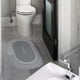 thumbnail image 4 of Alfombrilla de baño antideslizante, lavable, de secado rápido, con diatomeas para inodoro y baño. Gris ovalado L, 4 of 9
