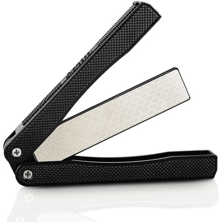 STONEGO 1PC Diamond Pocket Sharp Folding Knife Garden Tool Sharp 400/600 Grit Double Sided