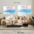 thumbnail image 4 of Elephant Stock Washed Sunset Wall Art - Horizontal Multi Panel Canvas - Living Room Wall Decor - Abstract Multi Panel - Turquoise And White Decor By Aimee Del Valle - 57" x 36", 4 of 8