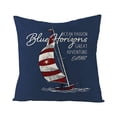 thumbnail image 6 of Nordic Retro Linen Printed Pillowcase Blue Anchor Animal Sofa Cushion Pillowcase Cross-border Household Goods, 6 of 9