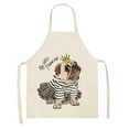 thumbnail image 1 of Dvkptbk Apron Dog Pug Printed Cotton Linen Sleeveless Apron Kitchen Kitchen Essentials, 1 of 1