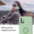 thumbnail image 2 of Compatible with Samsung A51 Case Silicone Cute Shockproof Anti-Scratch Samsung Galaxy A51 Phone Case with Ring Kickstand Full Body Protection Cases for Women (Green), 2 of 14