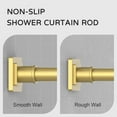 thumbnail image 2 of Tension Shower Curtain Rod - es Shower Rod Tension Mounted No Drill Shower Curtain Rods Spring Tension Rod Adjustable Tension Curtain Rod for Windows Bathroom, 2 of 6