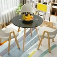 thumbnail image 2 of Mesa Redonda EKE Life Home Minimalista Moderna Vintage Negro GC-020, 2 of 4