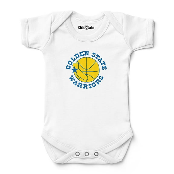 Newborn & Infant Chad & Jake White Golden State Warriors Hardwood Classic Bodysuit