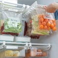 thumbnail image 5 of Jierger Refrigerator Storage Bag Storage Rack Kitchen Retractable Sealed Bag Organizer for Fruits Vegetable Food Fresh-keeping, 5 of 9
