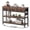 Brown, variant on Aufeile 43" Narrow Console Table, Entryway Table with 3 Drawers and Outlets, Fabirc Sofa Table with Open Shelves for Couch, Hallway, Foyer, Living Room, Brown