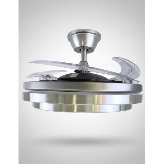 Ventilador De Techo Cityluz Jam 72w 6 Vel 3 Temp Cromo