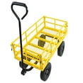 thumbnail image 5 of Heavy solid wheel tool truck truck garden truck truck is easier to transport firewood (yellow), 5 of 8