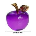 thumbnail image 3 of Kadlawus Under $5 ! Artificial Crystal Apples Figurine Paperweight Carved Fruit Glass Statue Home Holiday Wedding Decoration Office Ornaments Art Gifts for Christmas Birthday, 3 of 6