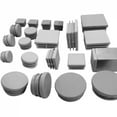 thumbnail image 6 of 16Pcs Grey Plastic Blanking End Caps Square Steel Tube Pipe Inserts Plug Anti Skid Furniture Leg Caps Floor Protection Anti-slip, 6 of 10