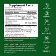 BrainMD Serotonin Mood Support - 120 Vegan Capsules - Supports Serotonin Balance