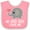 Pink and White, variant on Inktastic Great Aunt Loves Me Elephant Boys or Girls Baby Bib