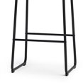 thumbnail image 2 of Simpli Home Warner Bar Stool (Set of 2) in Distressed Charcoal Grey Faux Leather, 2 of 12