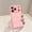 Pink, variant on For iPhone 13 Phone Case,Solid Color Luxury Down Pure Jacket Design,Puffer Touch PU Leather Back,Anti-Scratch Shockproof Non-Slip Drop Protection Thin Fit Durable Phone Case,Pink